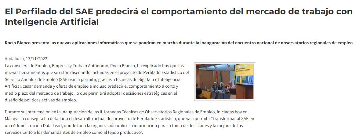 El SAE sigue engañando a las personas desempleadas de Andalucía al hablar de «los orientadores de las oficinas de empleo»